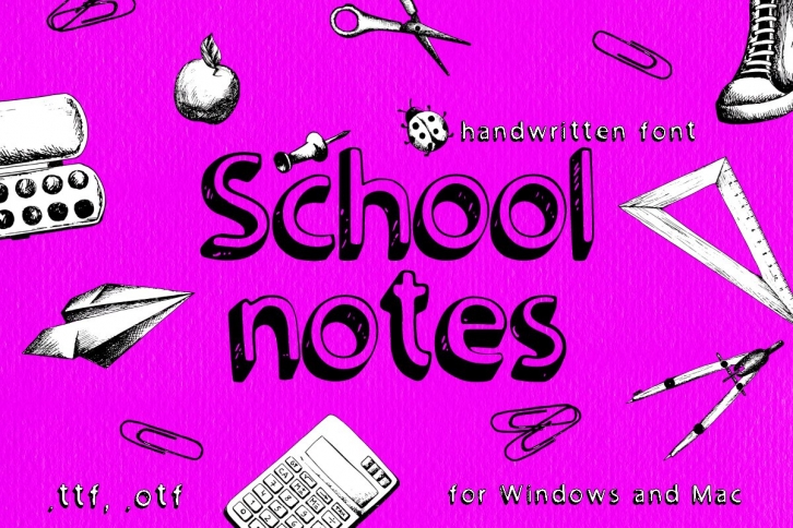 School notes Font Download