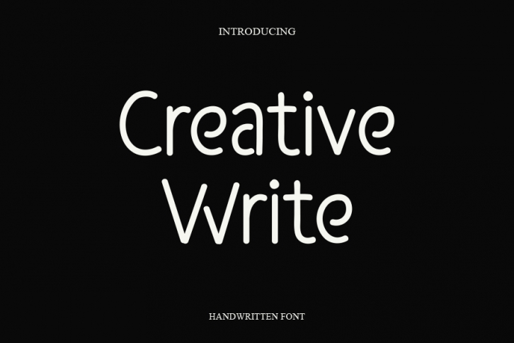 Creative Write Font Download