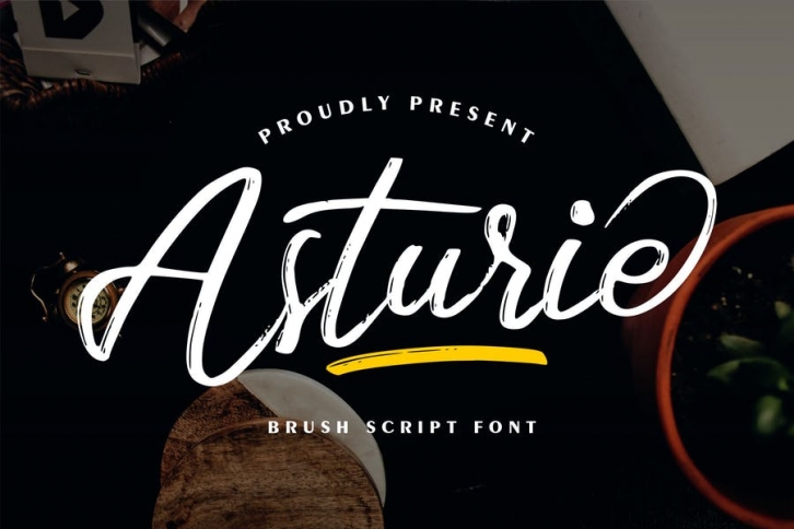 Asturie | Brush Script Font Font Download