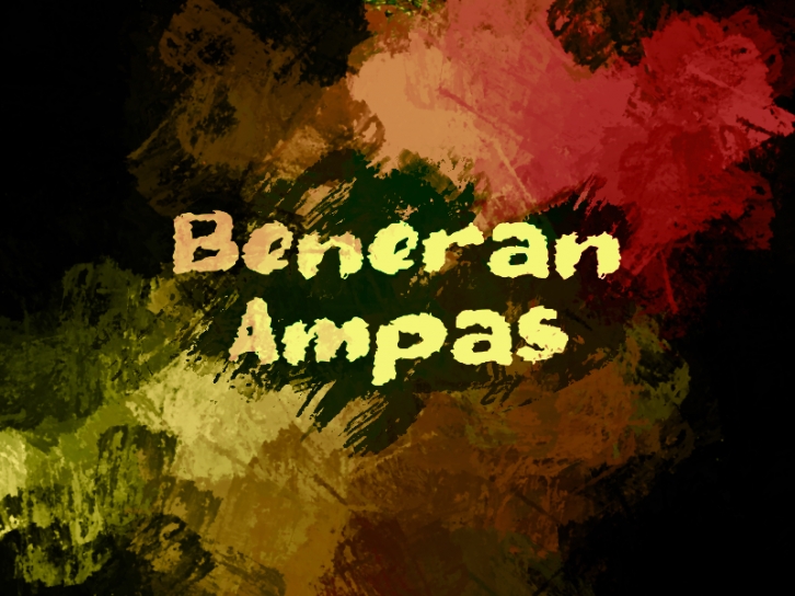 B Beneran Ampas Font Download