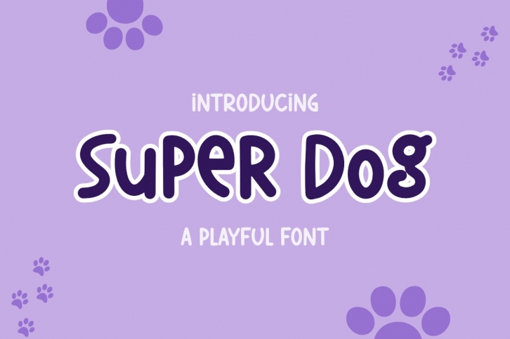 Super dog a Playful Font Download