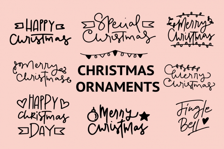 christmas ornaments Font Download