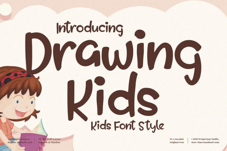Drawing Kids Quirky Font LS Font Download