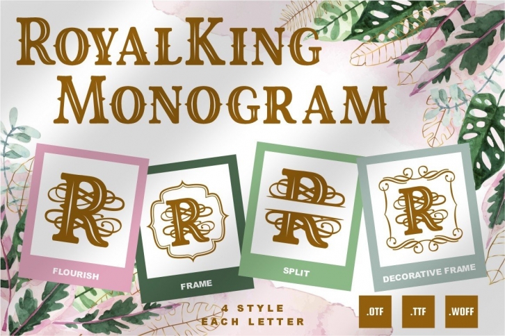 Royal King Monogram Font Download
