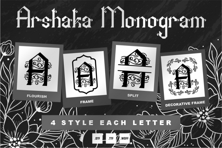 Arshaka Monogram Font Download