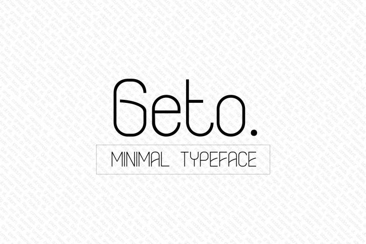 Geto Font Download
