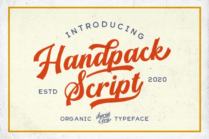 Handpack Script - Handmade Font Font Download