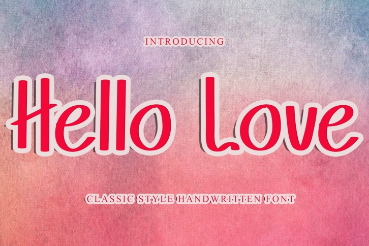 Hello Love Reguler Sans Serif Font Download