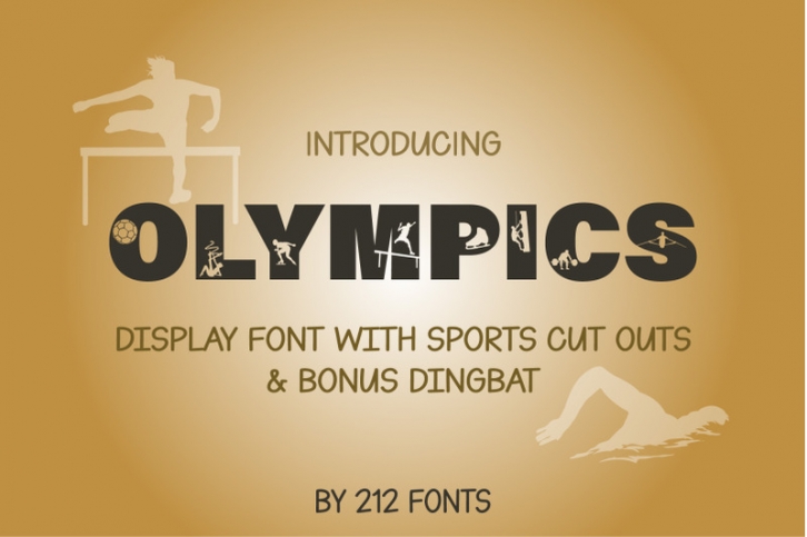 212 Olympics Sports Display & Dingbat OTF Fonts Font Download