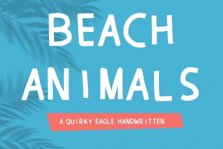 Beach Animals Font Download