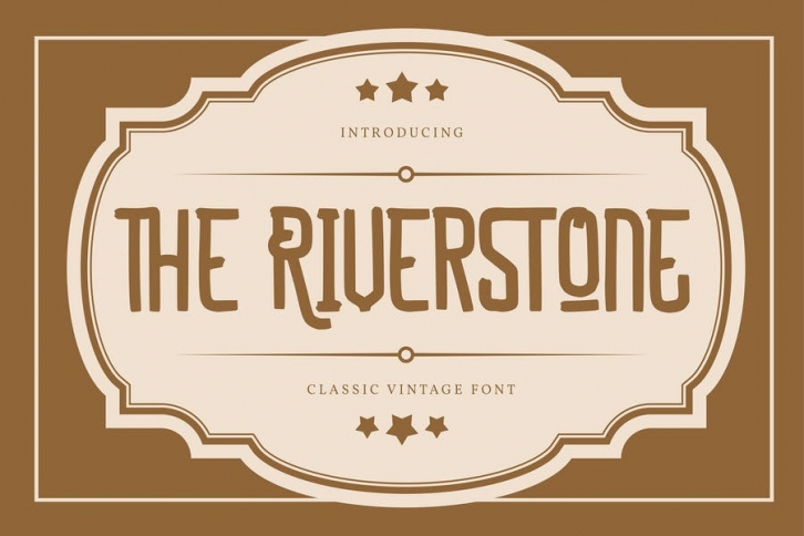 The Riverstone | Classic Vintage Font Font Download