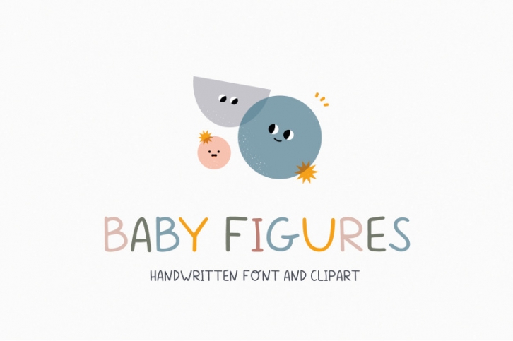 Baby figures | Handwritten font Font Download