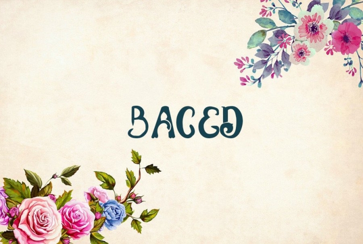 Baced Font Download