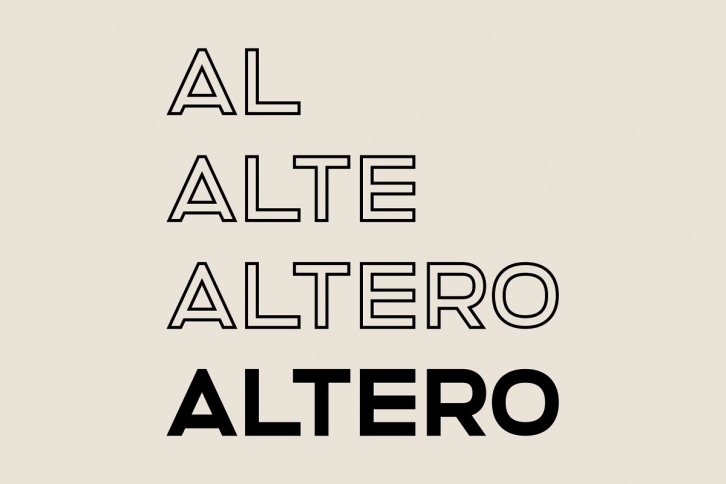 Altero – Family Font Download