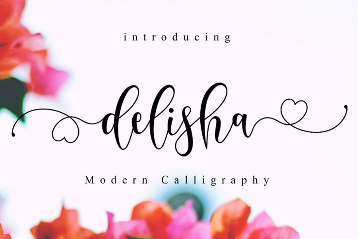 Delisha // Lovely Script Font Download