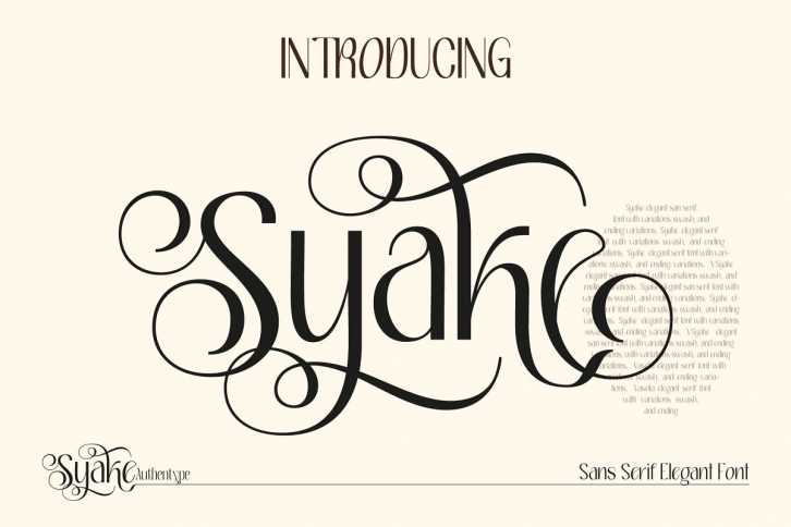 Syake Sans Serif Elegant Font Download