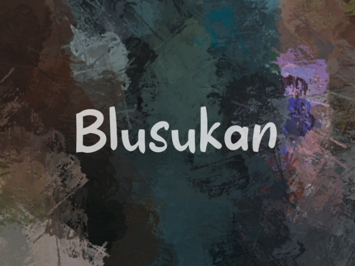 B Blusuka Font Download