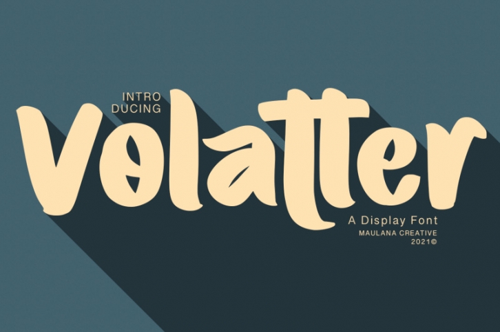 Volatter Display Font Font Download