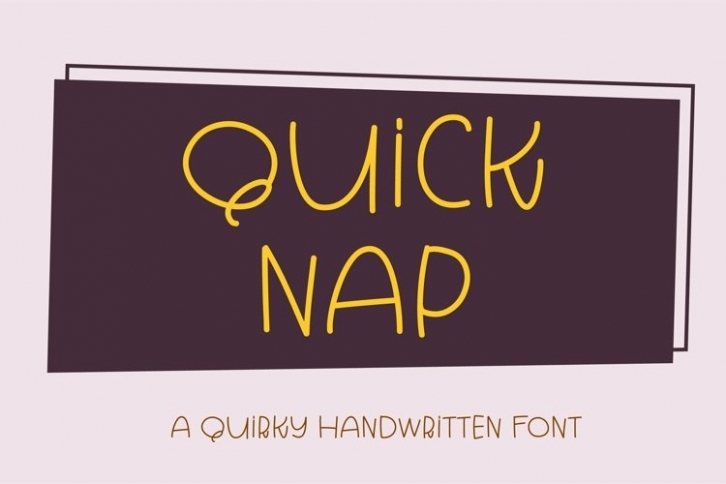 Web Quick Nap Font Download