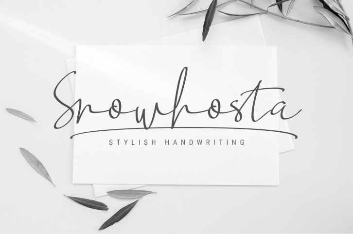 Snowhosta Font Download