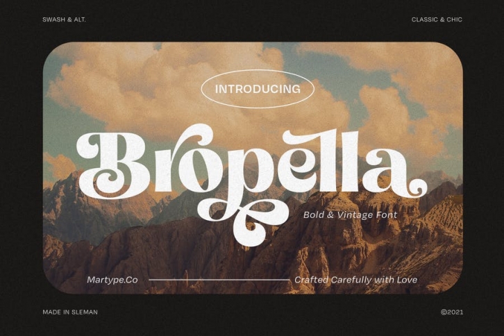 Bropella - Swash Display Font Font Download