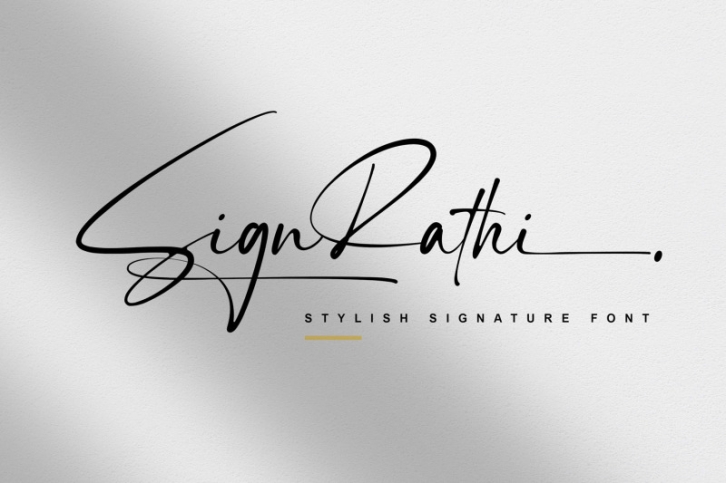 SignRathi - Signature Font Font Download