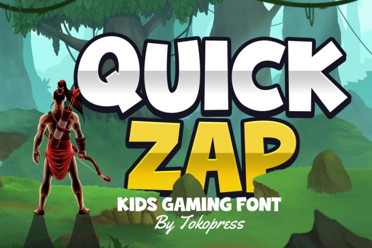 Quick Zap - Kids font Font Download