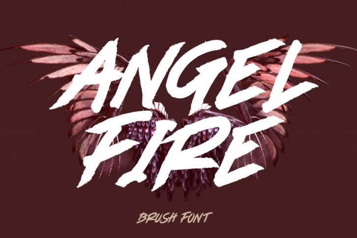 AM Angel Fire - Brush Typeface Font Download