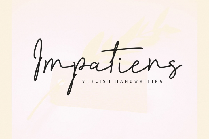 Impatiens Font Download