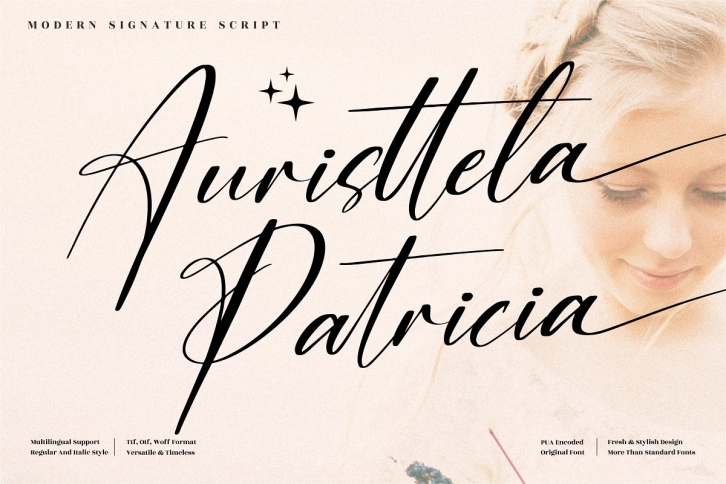 Auristtela Patricia Signature Font Download