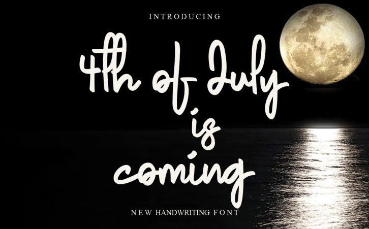 4th of July is Coming Font Download