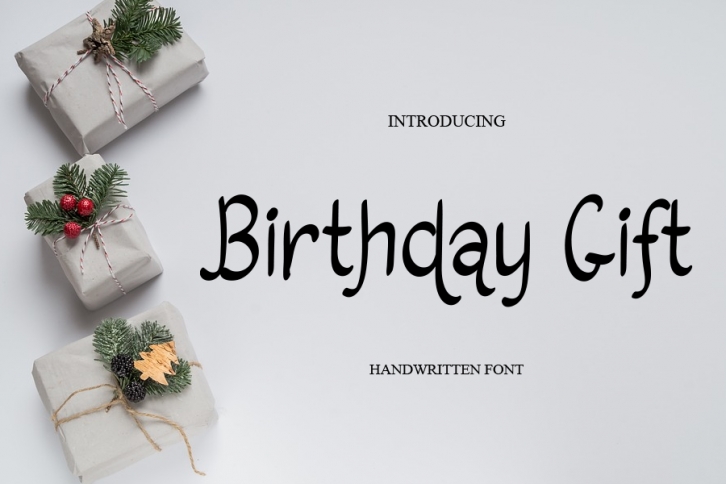 Birthday Gift Font Download