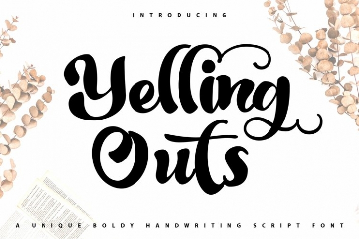Web Yelling Outs Font Download
