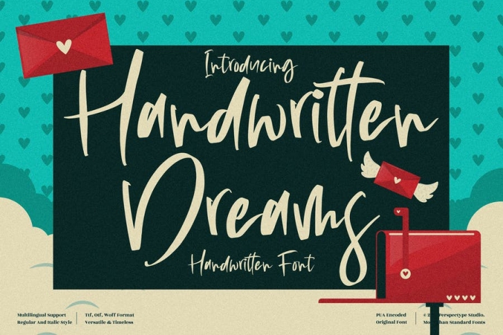 Handwritten Dreams Font LS Font Download