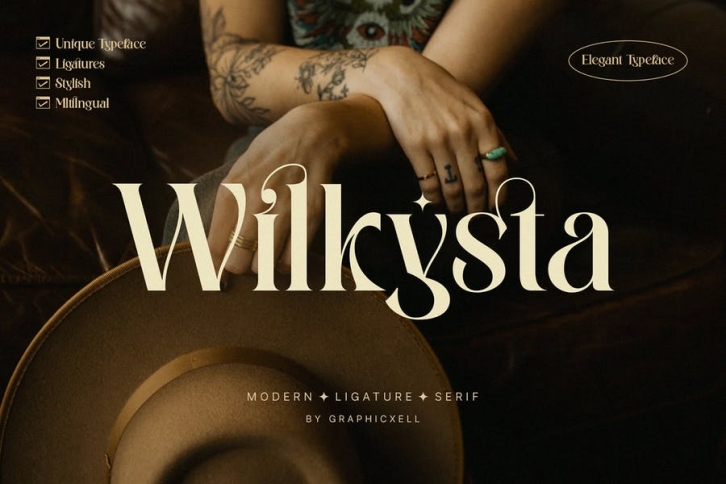 Wilkista - Ligature Typeface Font Download