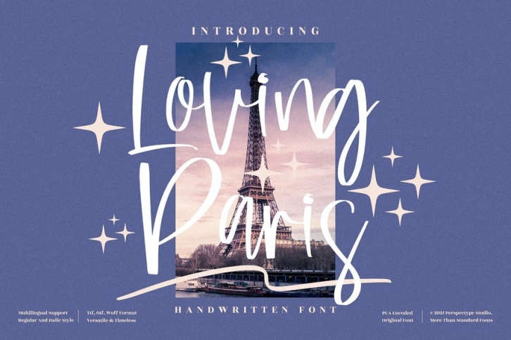 Loving Paris Handwritten Font LS Font Download