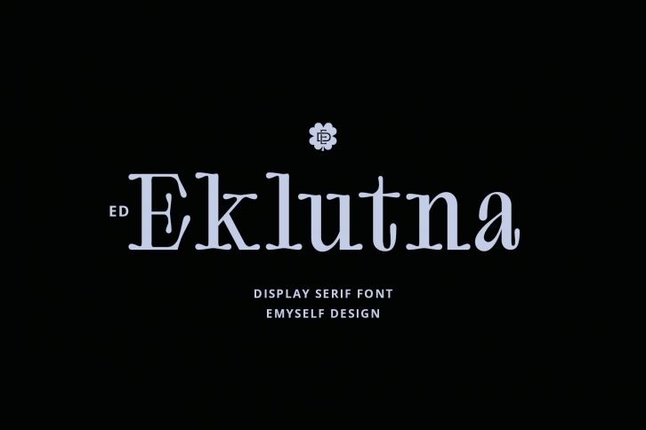 ED Eklutna Display Serif Font Download