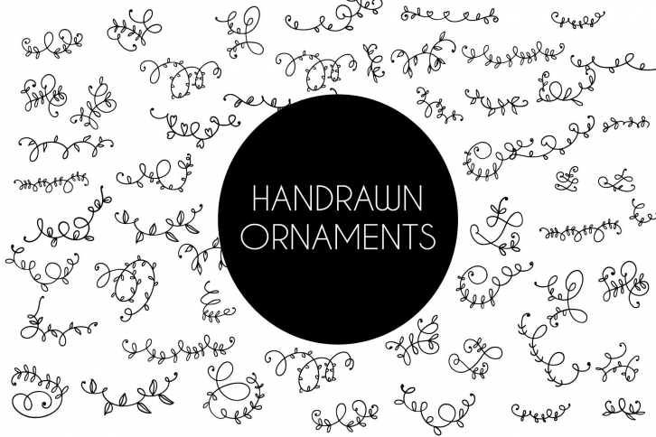 Handrawn Ornaments Font Download