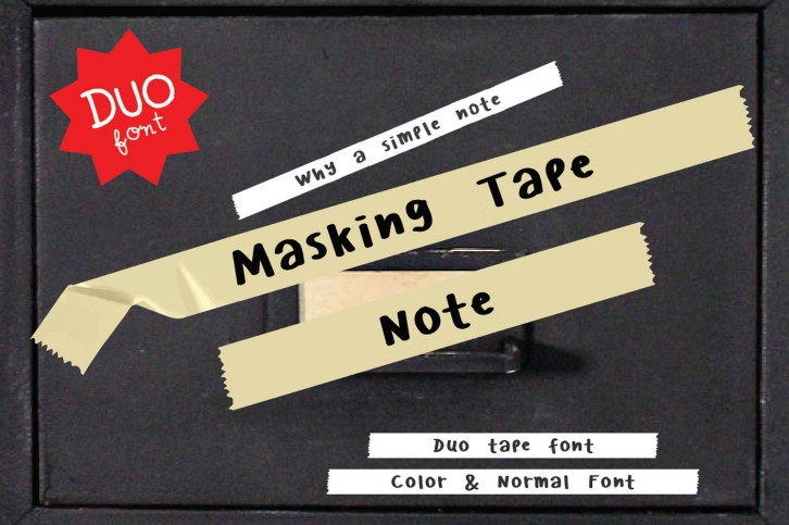 Masking Tape Note Font Download