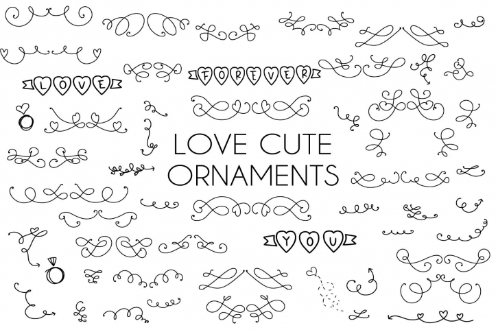Love Cute Ornaments Font Download
