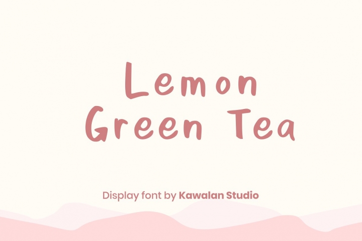 Lemon Green Tea Font Download