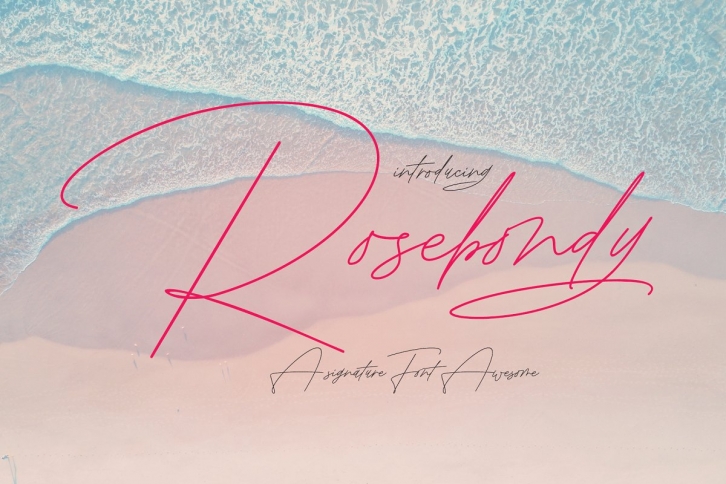 Rosebondy Signature Font Download