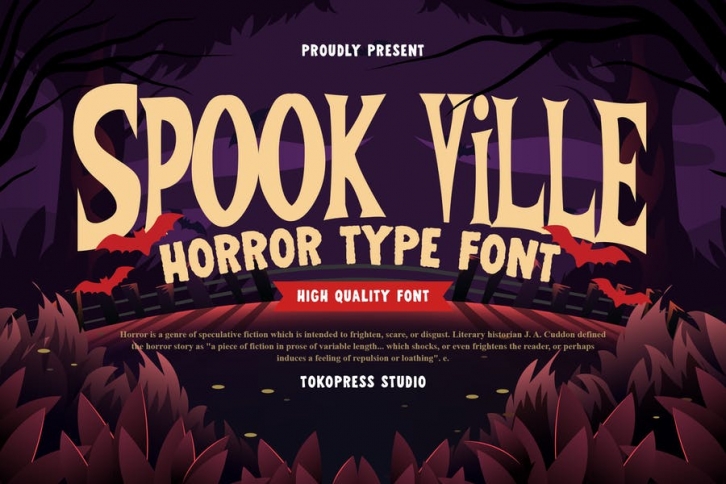 Spook Ville - Scary Font Font Download