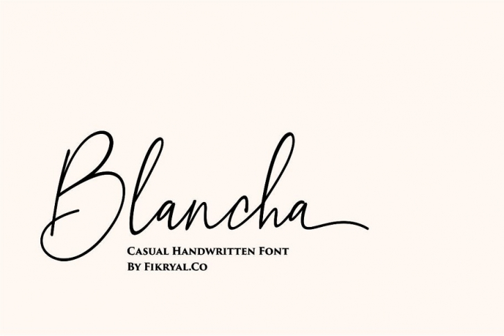 Blancha Font Download