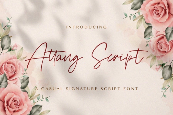 Attang Script - Handwritten Font Font Download