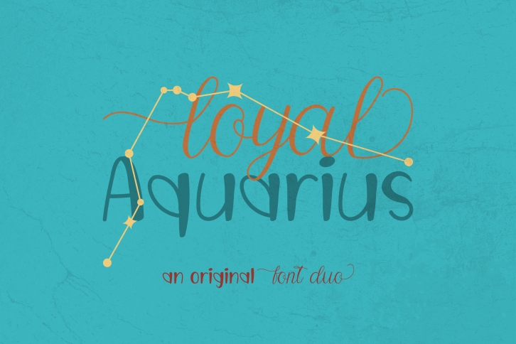 Loyal Aquarius Duo Font Download