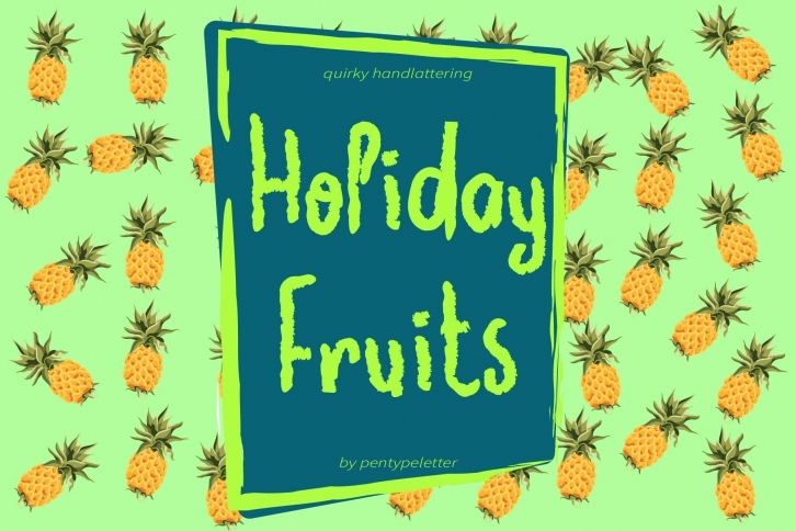 Holiday Fruits Font Download