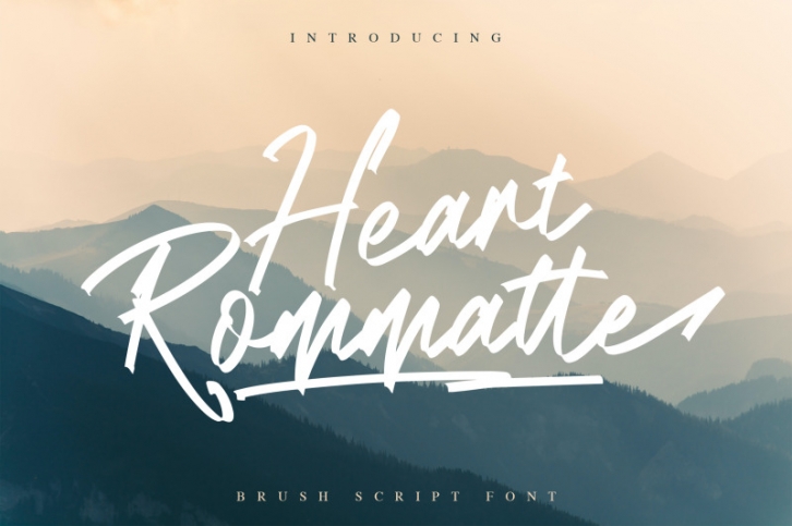 Heart Rommatte - Script Font Font Download