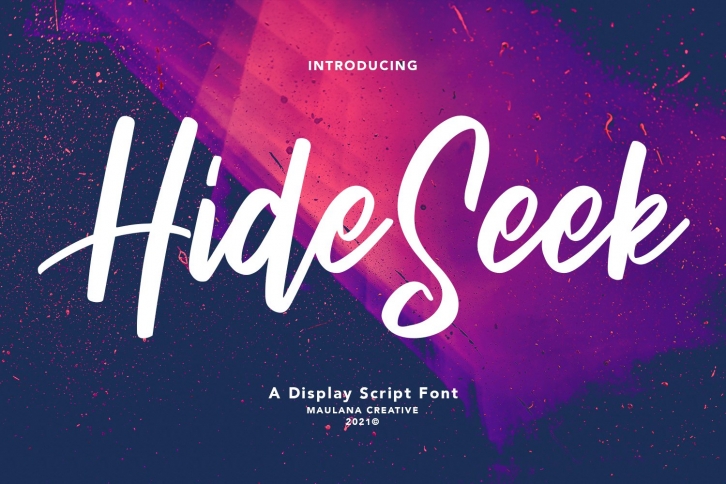 Hide Seek Display Script Font Download