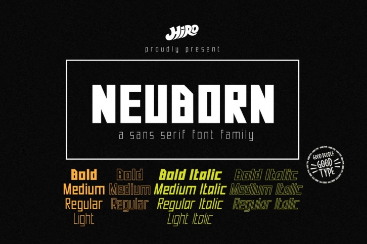 Neuborn Sans Serif Family Font Download